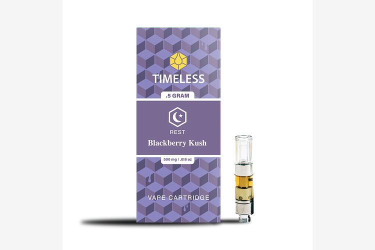 Timeless - Vape Cartridge - Blackberry Kush - Indica - [.5g] by Timeless