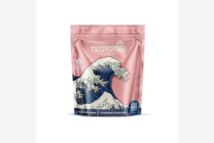 Strawberry Surge Gummies 1000mg by Tsunami