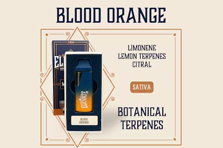Elevate - Vape Cart - Blood Orange - Sativa - [1g] by Elevate Missouri