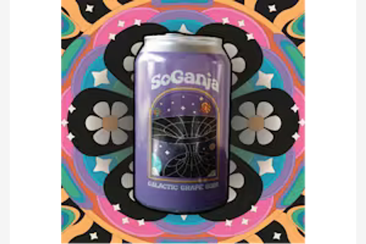 SoGanja - Live Resin Soda - Galactic Grape - 25mg THC by SoGanja