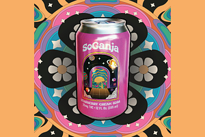 SoGanja - Live Resin Soda - Starberry Cream - 25mg THC by SoGanja