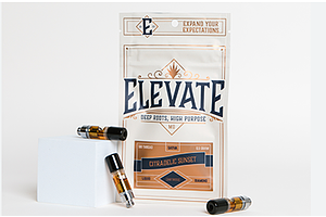 Elevate - Liquid Diamond Vape Cart - Citradelic Sunset - [.5g] by Elevate Missouri