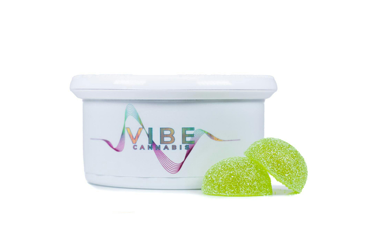 Green Apple Cotton Candy Rosin Gummies by Vibe Cannabis