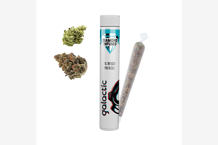 Galactic - THCA Infsused Pre-Roll - Blueberry Moon - 1g by Galactic