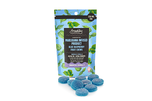 Smokiez - Gummies - Blue Raspberry - Indica - 250mg THC by Smokiez