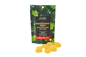 Sour Tropical Fruit Sativa Fruit Chews by Smokiez
