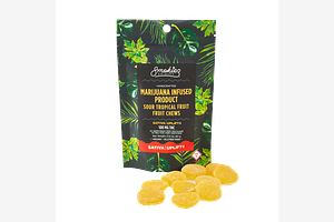Sour Tropical Fruit Sativa Fruit Chews by Smokiez