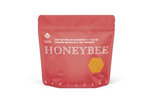 Sour Watermelon Passionfruit Gumdrops by Honeybee