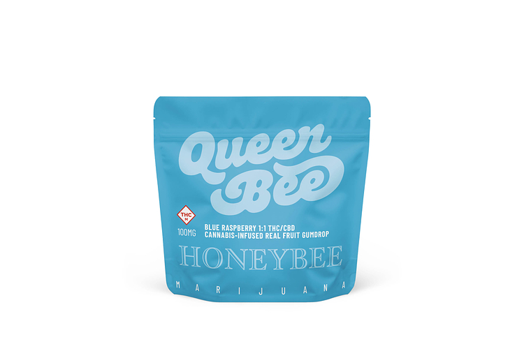 Queen Bee Blue Raspberry Gumdrop by Honeybee